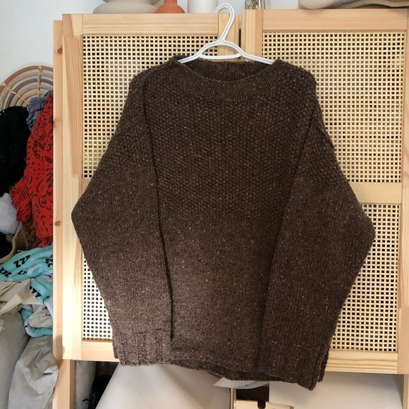 James Street Co Sweaters - James Street Co Fisherman Funnel Sweater